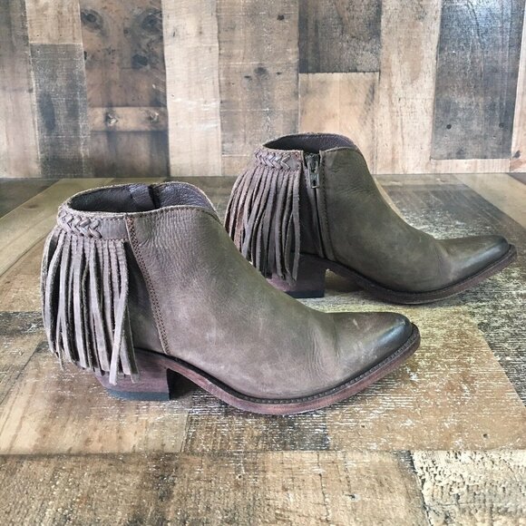 Old Gringo OG Side Zip Tassel Ankle Boots Booties Womens 7 B - Picture 10 of 12